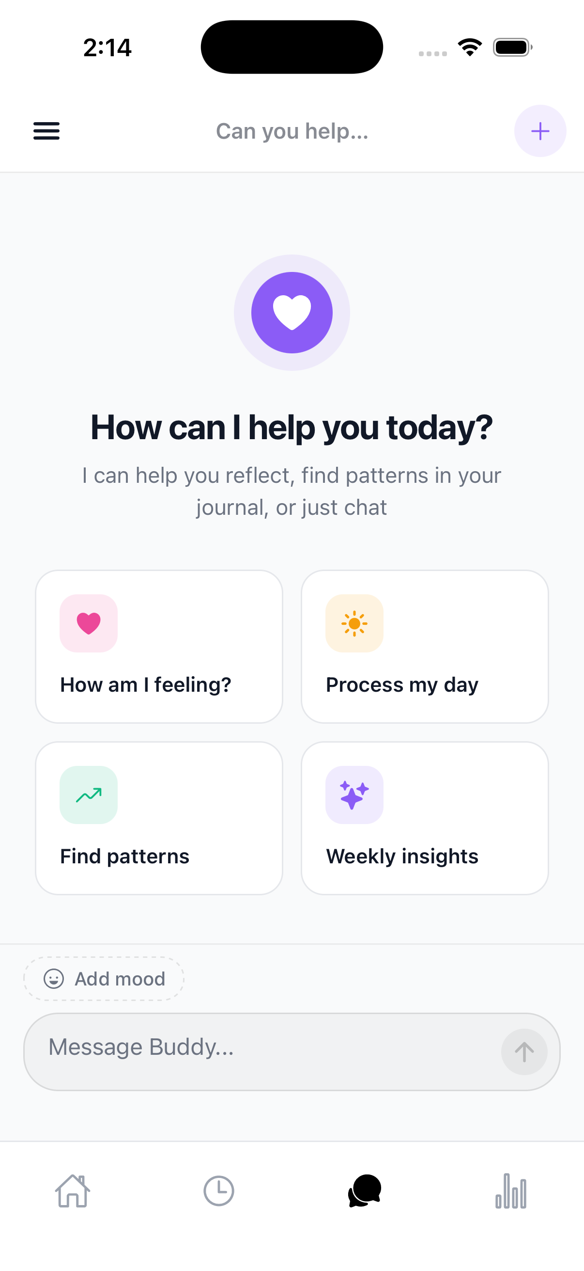 Starting a journal conversation